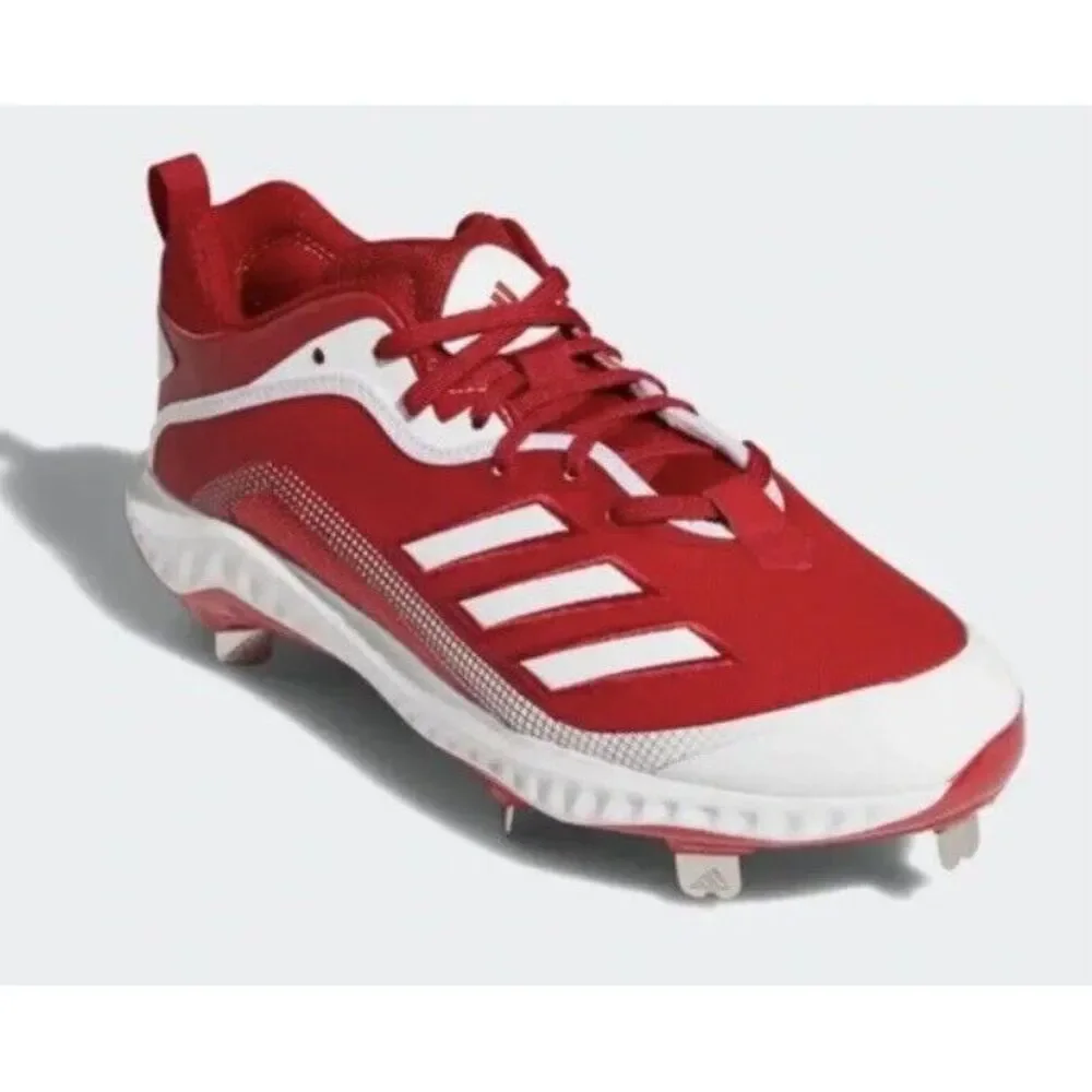 Men's Adidas‎ Icon 6 Bounce Baseball Cleats, Red/White, Size 15, FV9354